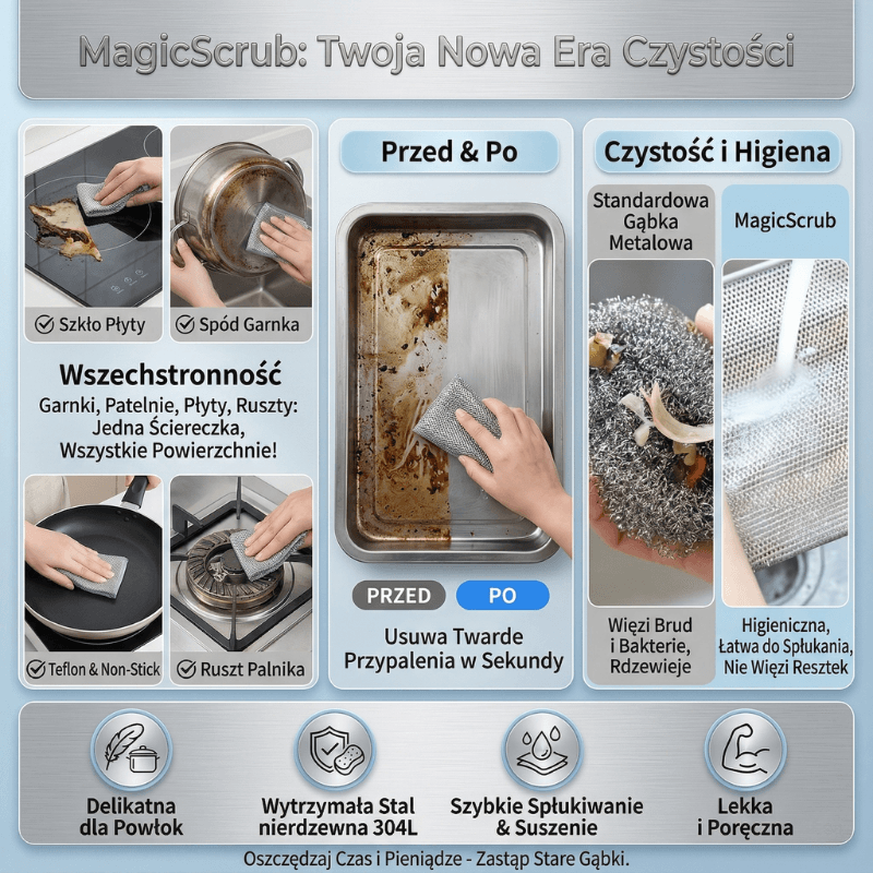 Magiczna ściereczka druciana - MagicScrub